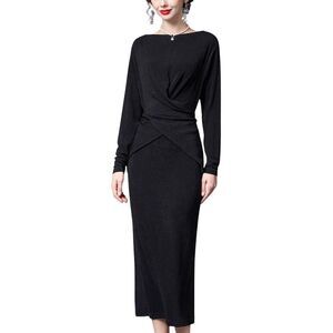 knee length dresses for ladies Anette Sequin Midi Dress main image 1